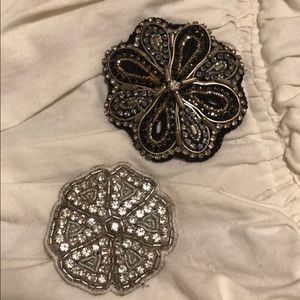 Anthropologie Beaded Hair Clips